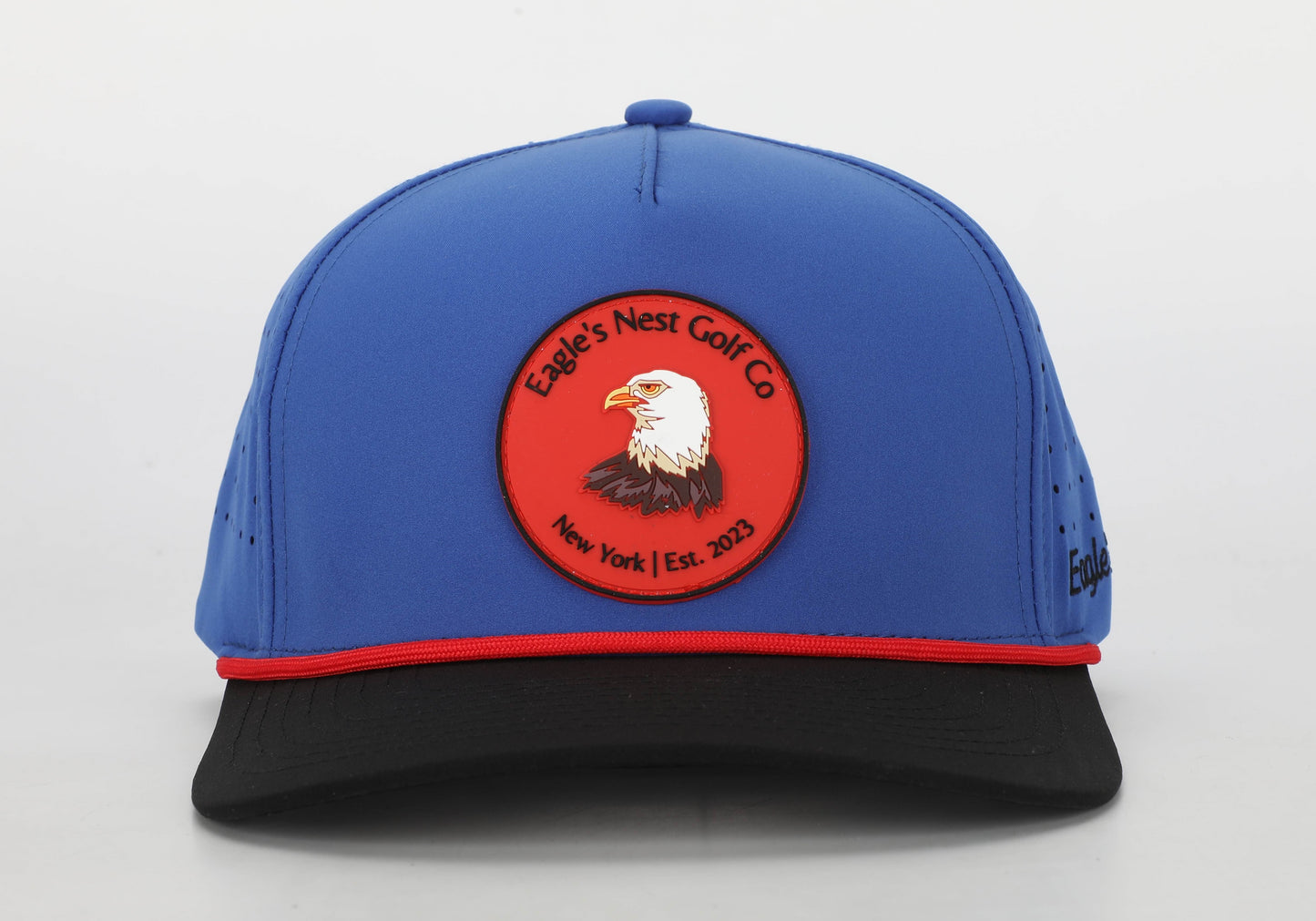 Blue & Red Vented Golf Hat