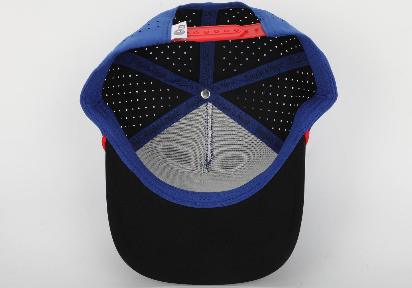 Blue & Red Vented Golf Hat