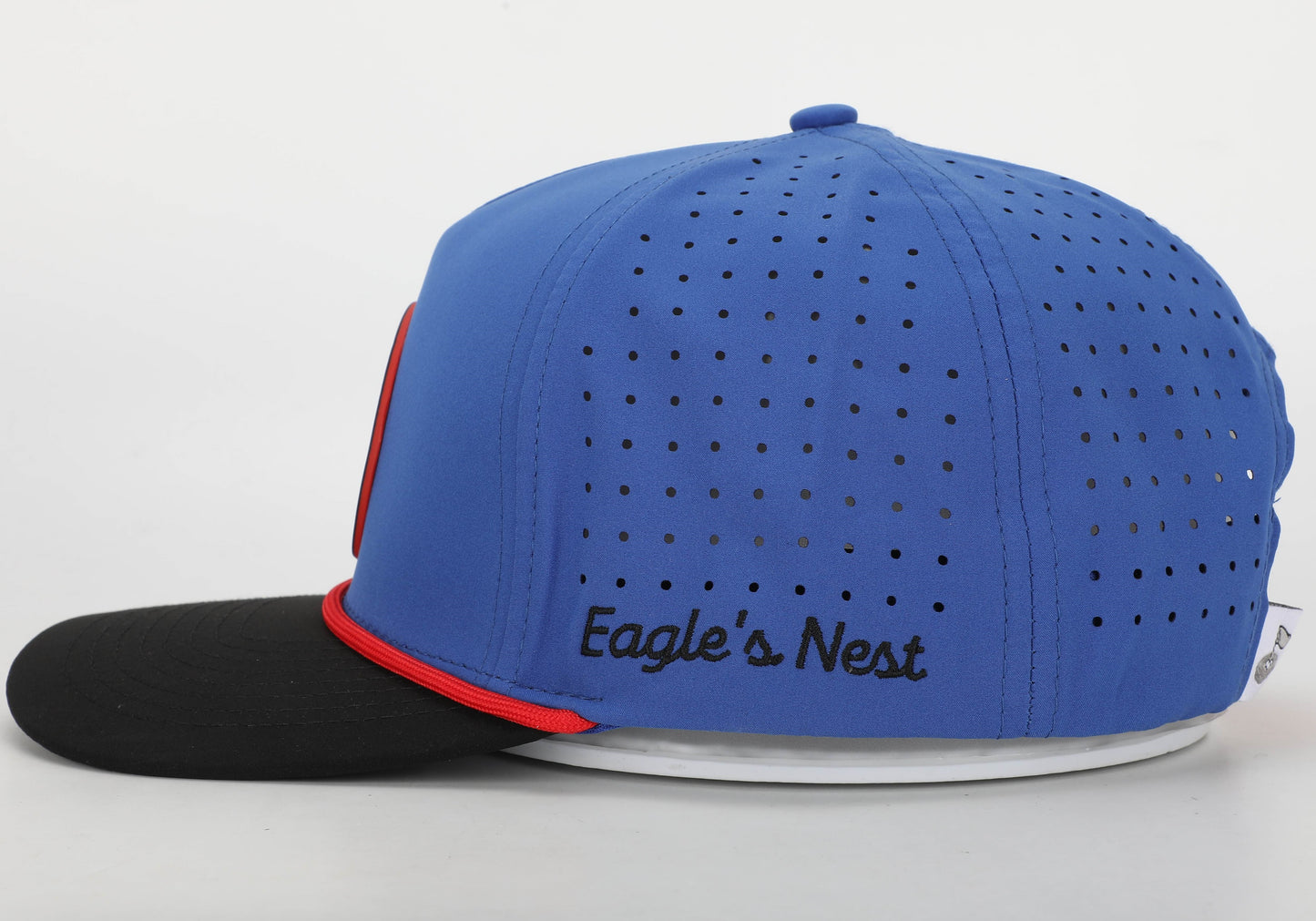 Blue & Red Vented Golf Hat