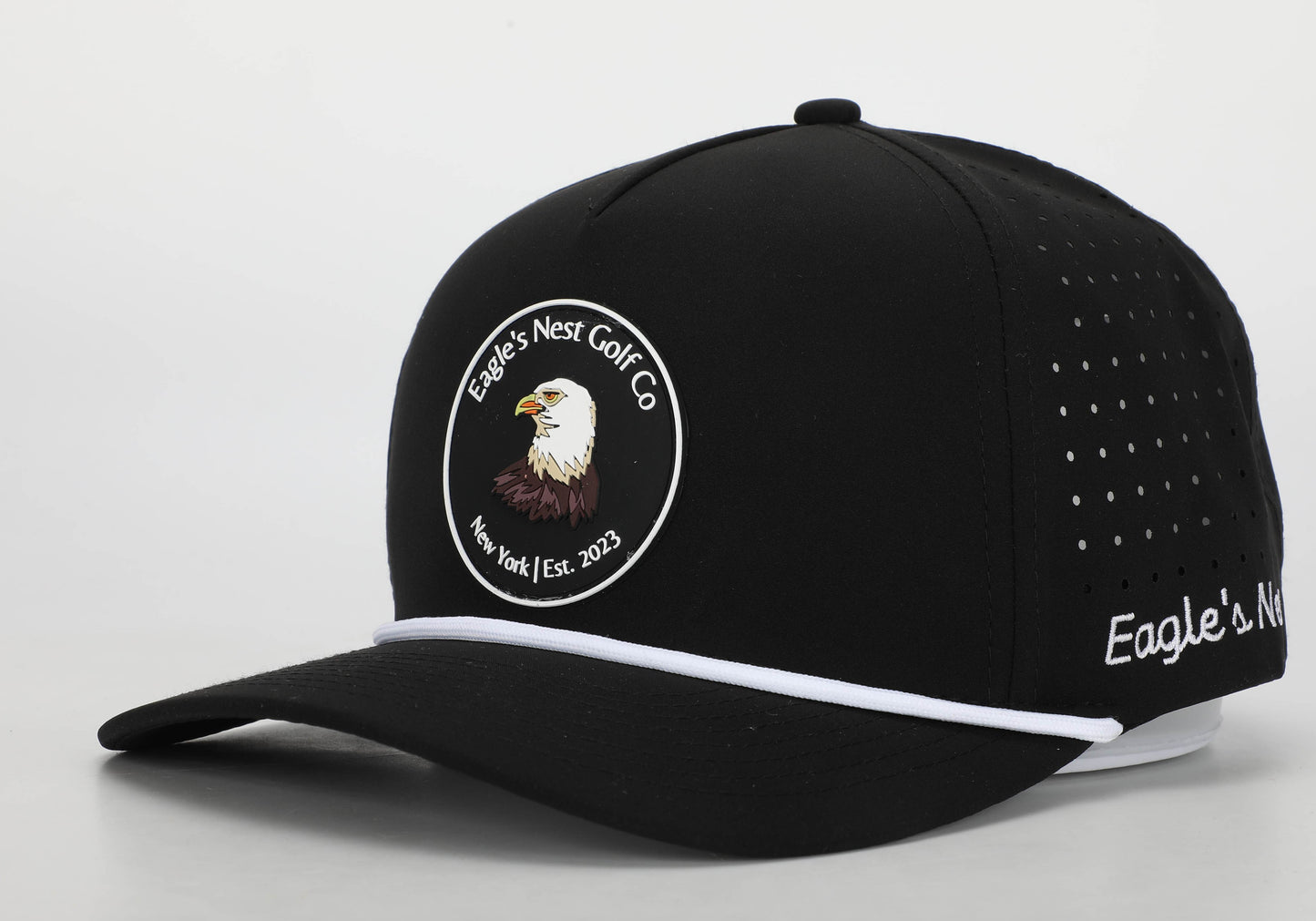 Black Vented Golf Hat