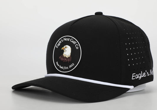 Black Vented Golf Hat